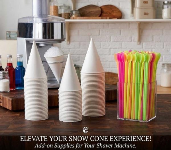 Snow Cone Cups and Spoons (15)