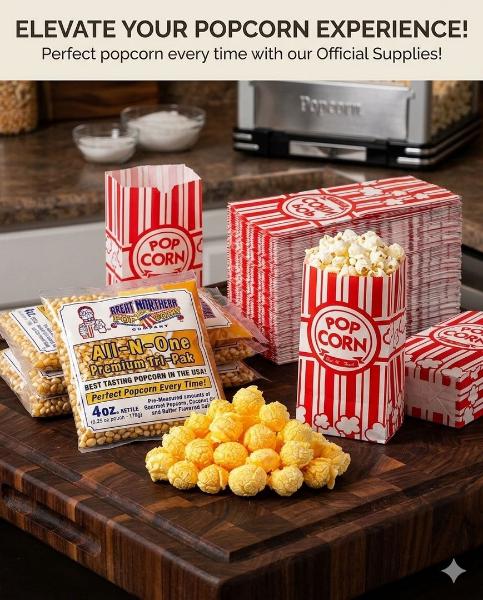 Popcorn Packet (4oz) and Popcorn Bags (20)